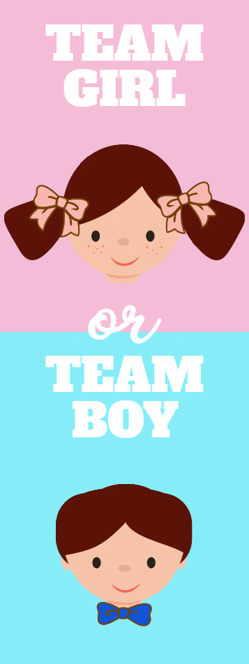 Custom Outdoor Yard Signs Multiple Sizes Gender Reveal Team Girl or Team Boy