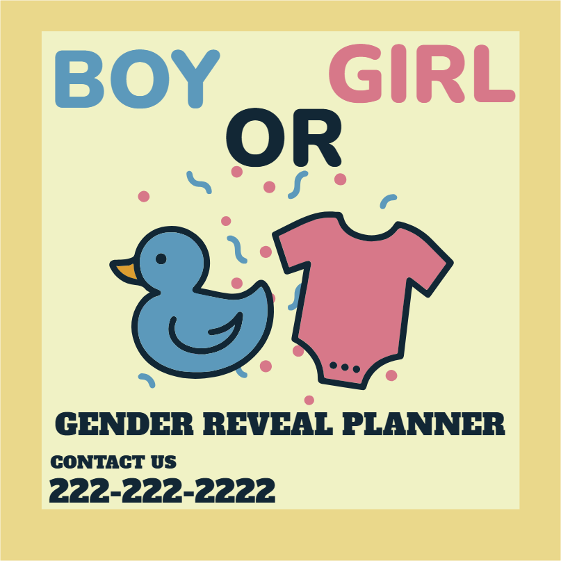 Custom Outdoor Yard Signs Multiple Sizes Gender Reveal Planner Boy or Girl