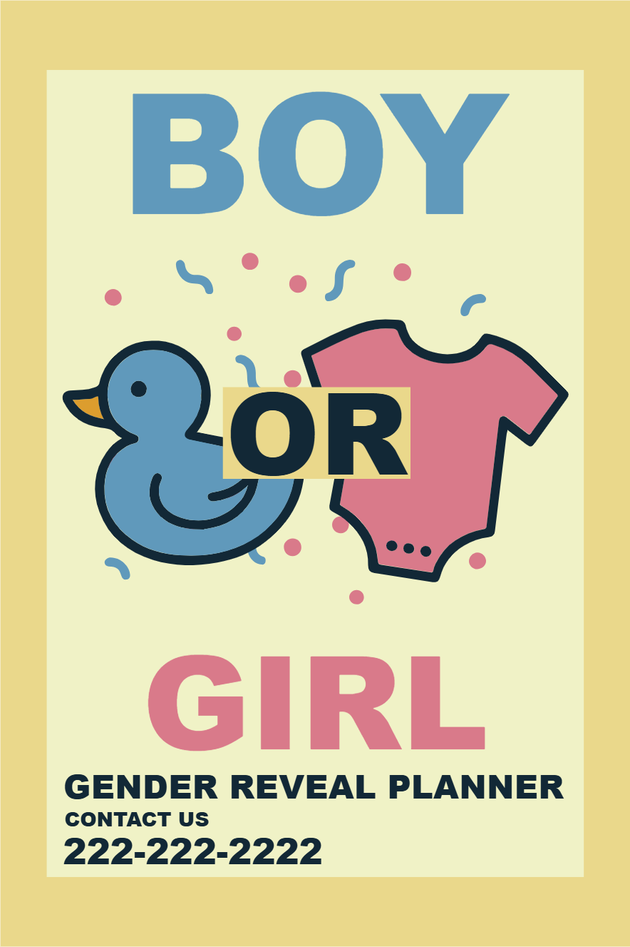 Custom Outdoor Yard Signs Multiple Sizes Gender Reveal Planner Boy or Girl