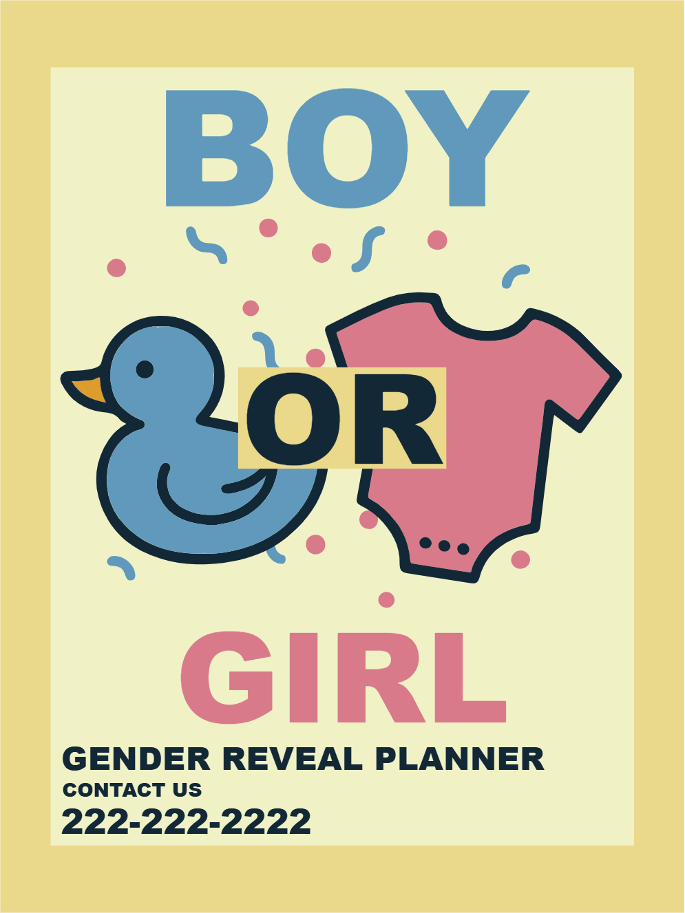 Custom Outdoor Yard Signs Multiple Sizes Gender Reveal Planner Boy or Girl