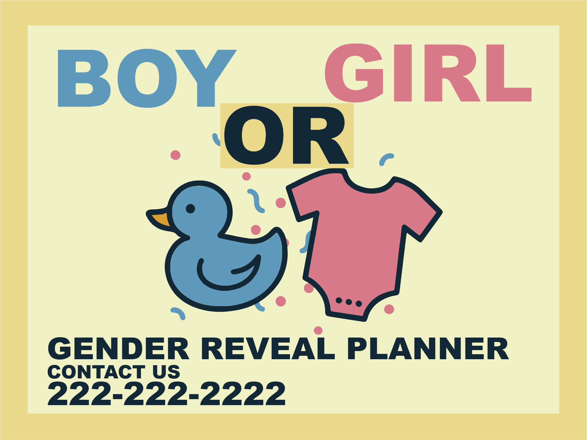 Custom Outdoor Yard Signs Multiple Sizes Gender Reveal Planner Boy or Girl