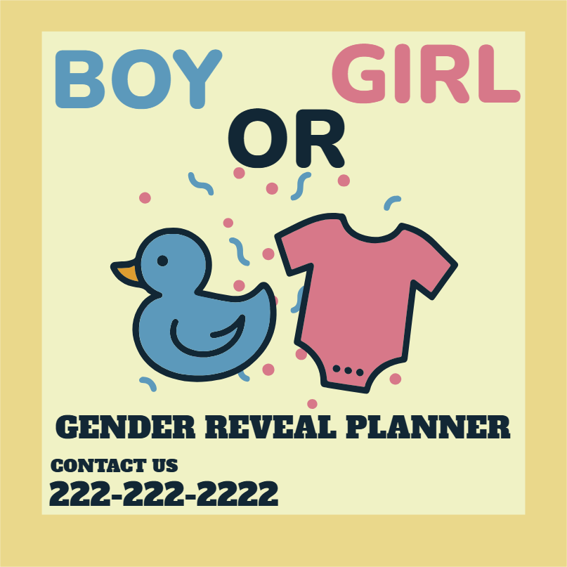 Custom Outdoor Yard Signs Multiple Sizes Gender Reveal Planner Boy or Girl