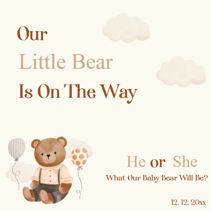 Custom Outdoor Yard Signs Multiple Sizes Gender Reveal little bear?