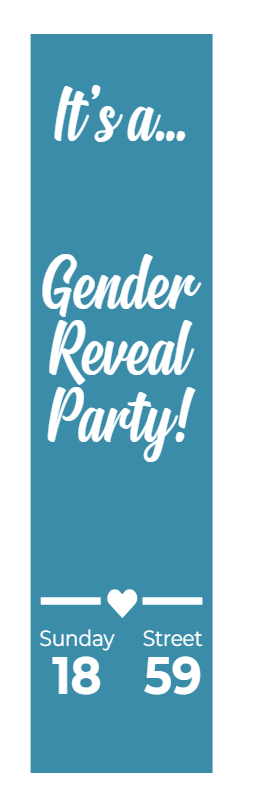 Custom Outdoor Yard Signs Multiple Sizes Gender Reveal Party!