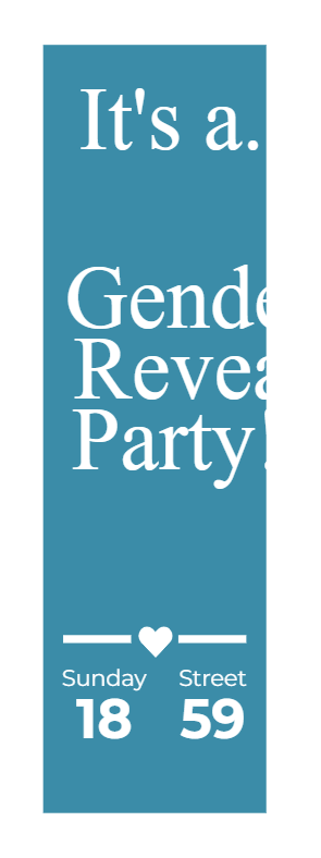 Custom Outdoor Yard Signs Multiple Sizes Gender Reveal Party!