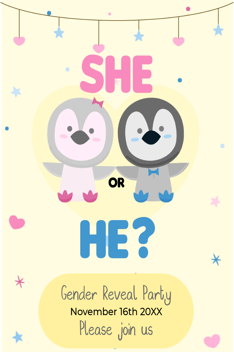 Custom Outdoor Yard Signs Multiple Sizes Gender Reveal Party She or He?