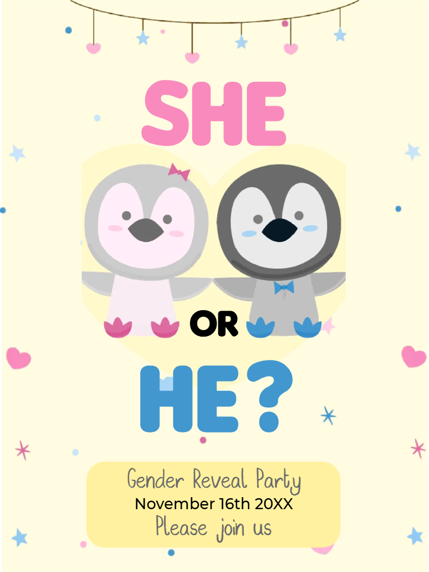 Custom Outdoor Yard Signs Multiple Sizes Gender Reveal Party She or He?