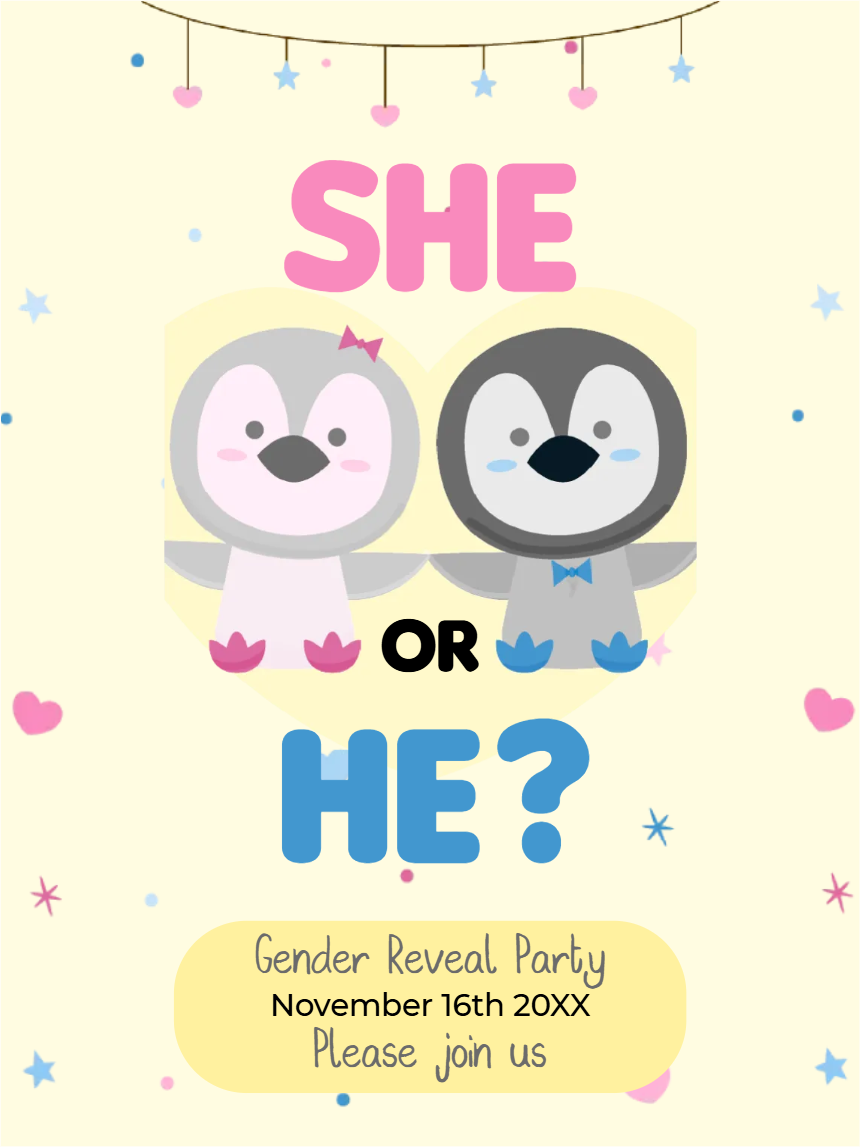 Custom Outdoor Yard Signs Multiple Sizes Gender Reveal Party She or He?
