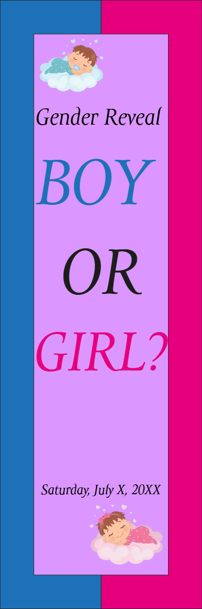 Custom Outdoor Yard Signs Multiple Sizes Gender Reveal Bor or Girl