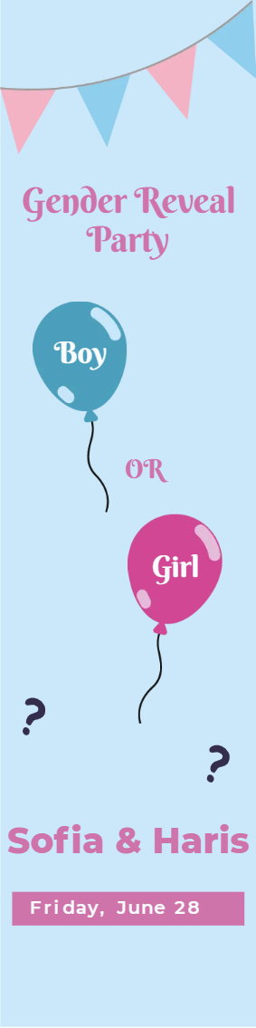 Custom Outdoor Yard Signs Multiple Sizes Gender Reveal Party Boy or Girl?