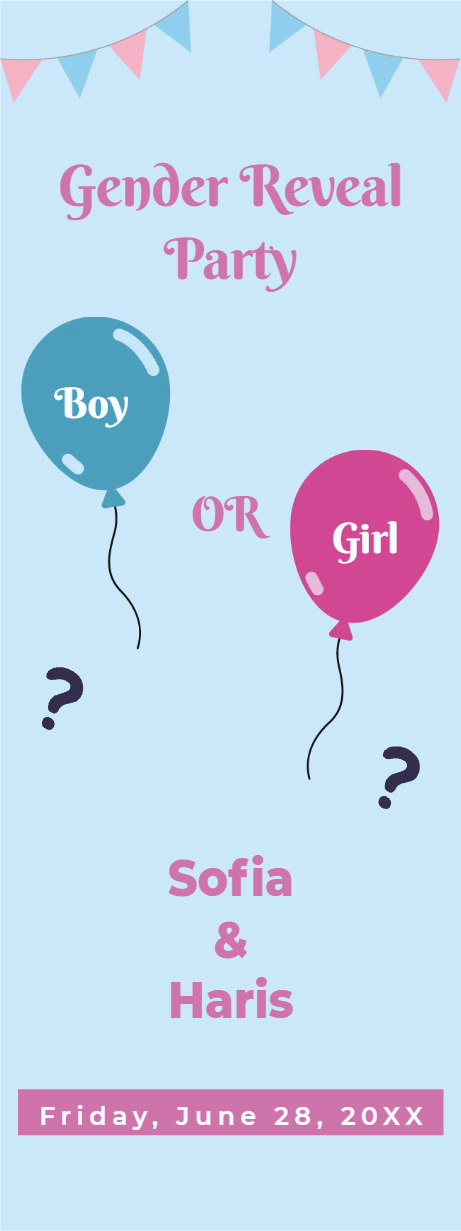 Custom Outdoor Yard Signs Multiple Sizes Gender Reveal Party Boy or Girl?