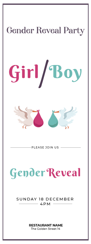Custom Outdoor Yard Signs Multiple Sizes Gender Reveal Party Girl / Boy