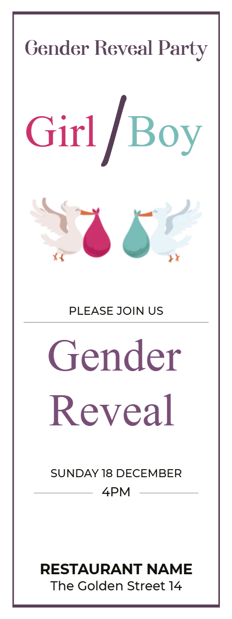 Custom Outdoor Yard Signs Multiple Sizes Gender Reveal Party Girl / Boy