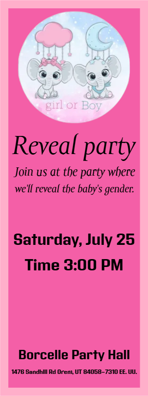 Custom Outdoor Yard Signs Multiple Sizes Reveal Party