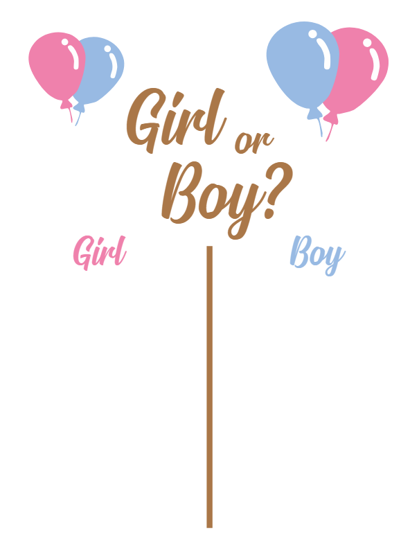 Custom Outdoor Yard Signs Multiple Sizes Gender Reveal Girl or Boy?