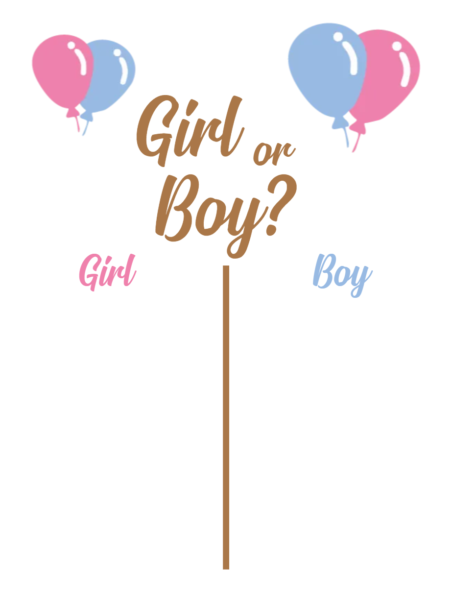Custom Outdoor Yard Signs Multiple Sizes Gender Reveal Girl or Boy?