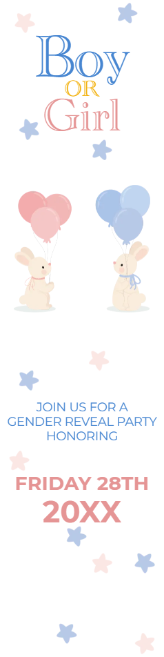 Custom Outdoor Yard Signs Multiple Sizes Join us for a Gender Reveal Party