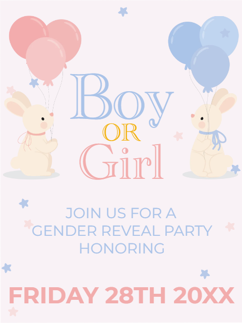 Custom Outdoor Yard Signs Multiple Sizes Join us for a Gender Reveal Party