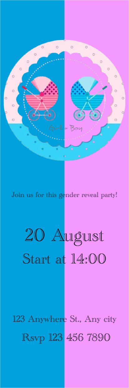 Custom Outdoor Yard Signs Multiple Sizes Gender Reveal Party 2