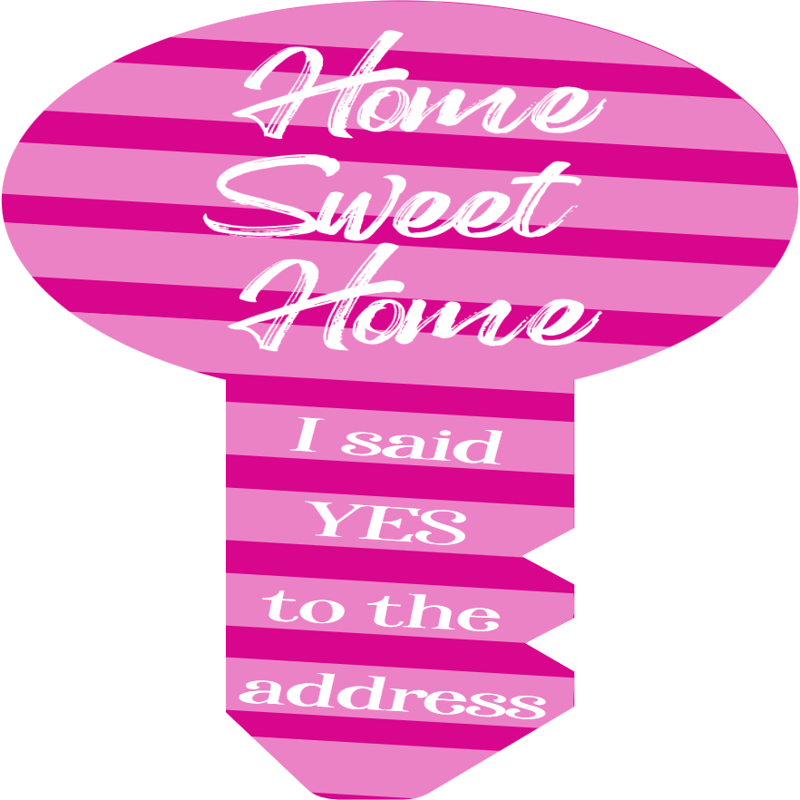 Custom Giant Keys I Said Yes to the Address