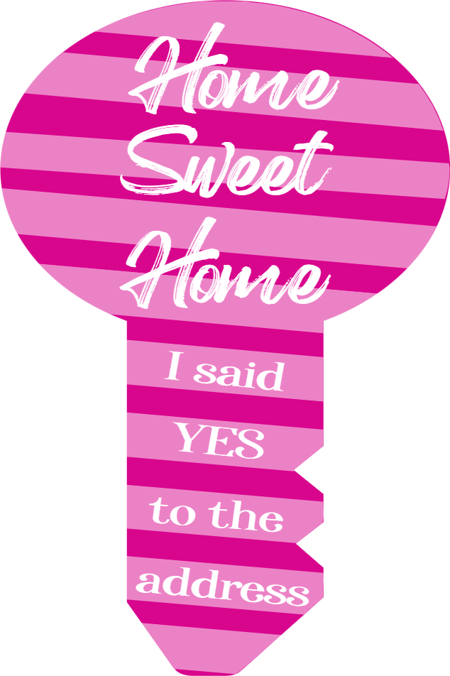 Custom Giant Keys I Said Yes to the Address