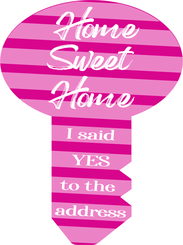 Custom Giant Keys I Said Yes to the Address