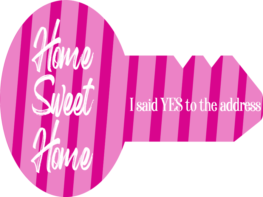 Custom Giant Keys I Said Yes to the Address