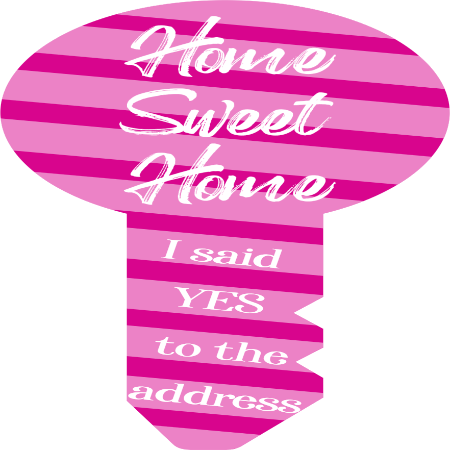 Custom Giant Keys I Said Yes to the Address