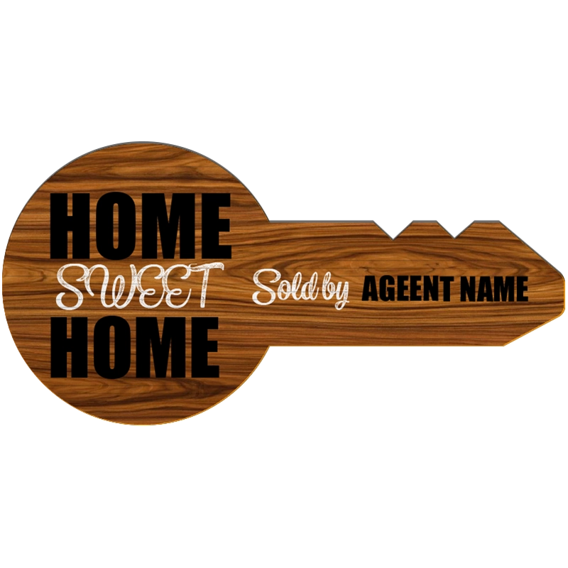Custom Giant Key Signs Home Sweet Home