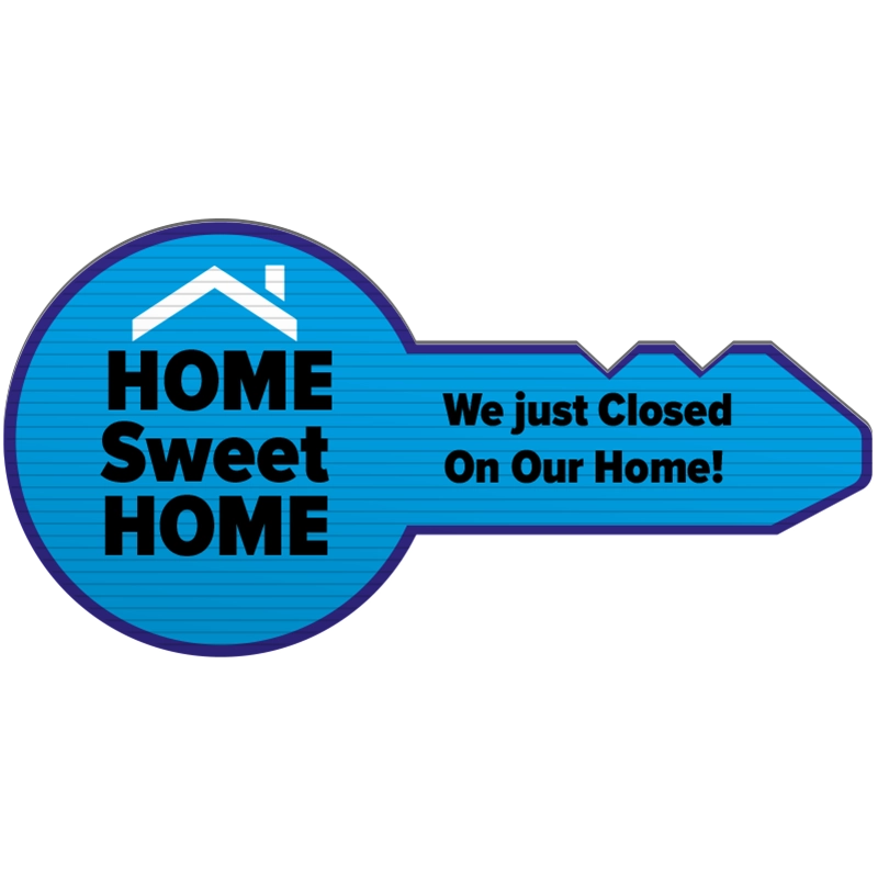 Custom Giant Key Signs We Just Closed