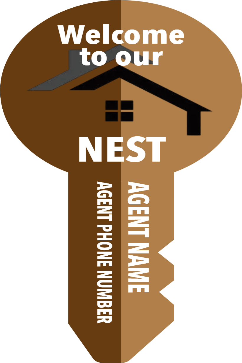 Custom Giant Keys Welcome to our Nest