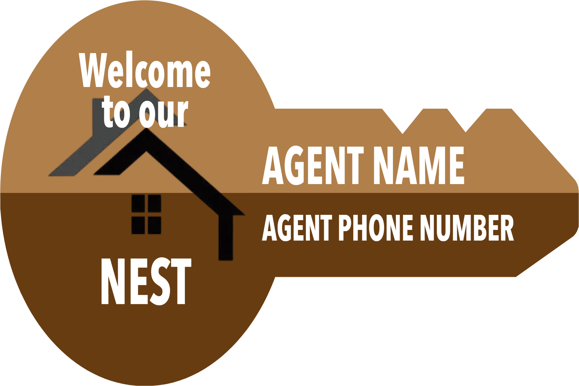 Custom Giant Keys Welcome to our Nest