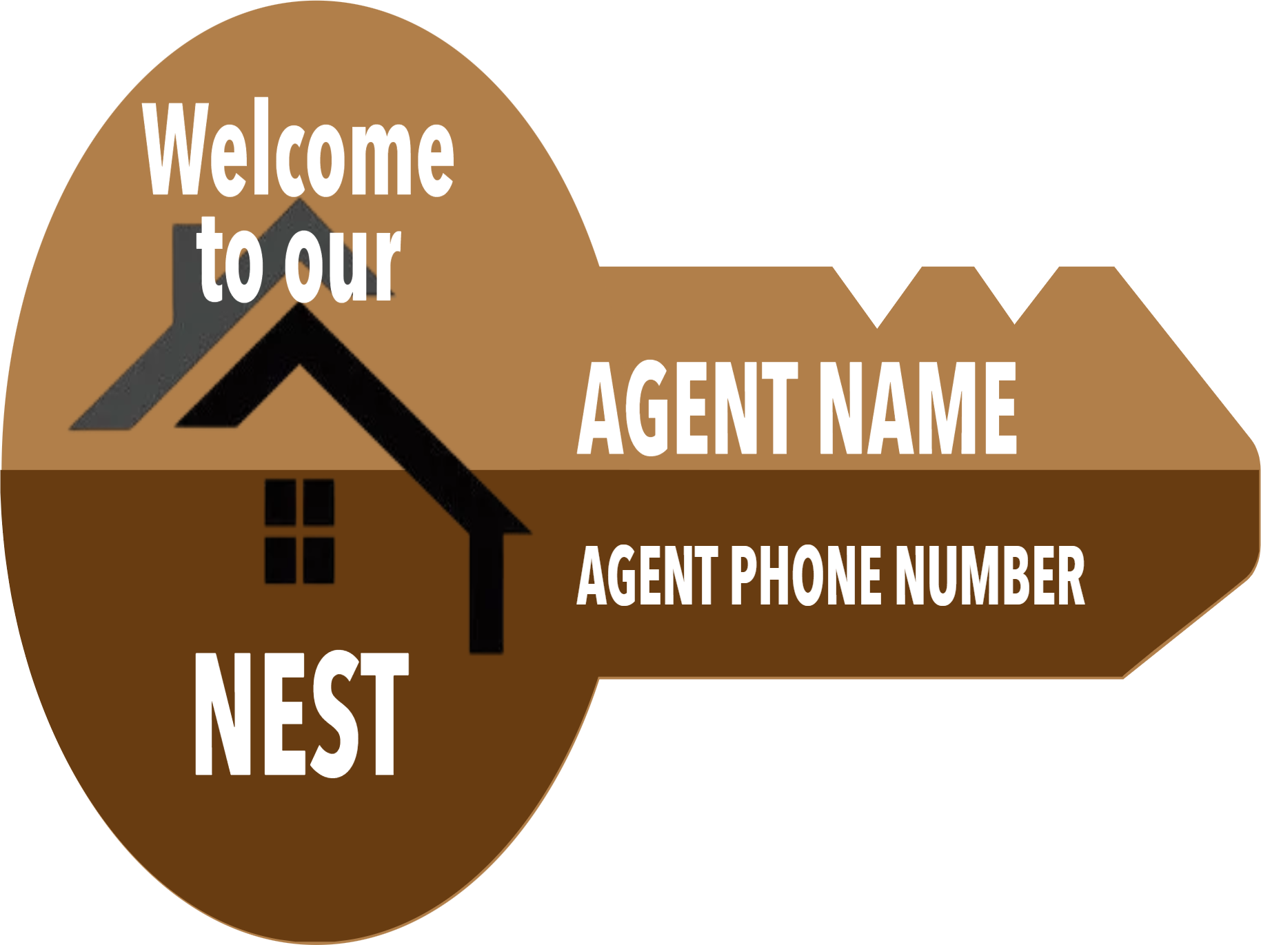 Custom Giant Keys Welcome to our Nest