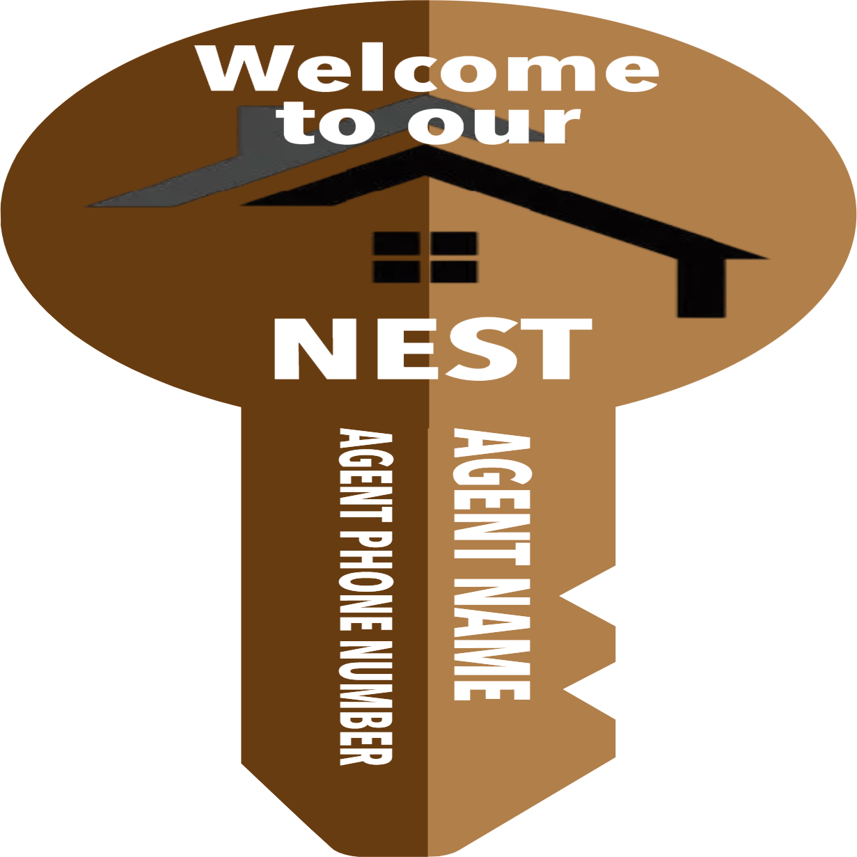 Custom Giant Keys Welcome to our Nest