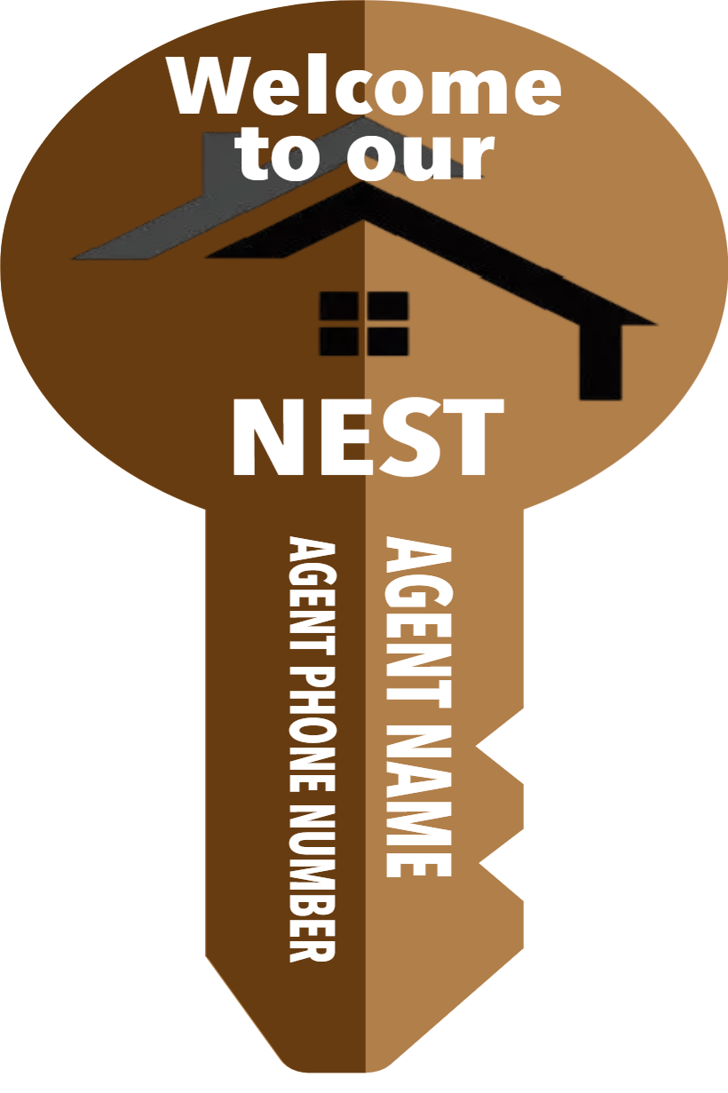 Custom Giant Keys Welcome to our Nest