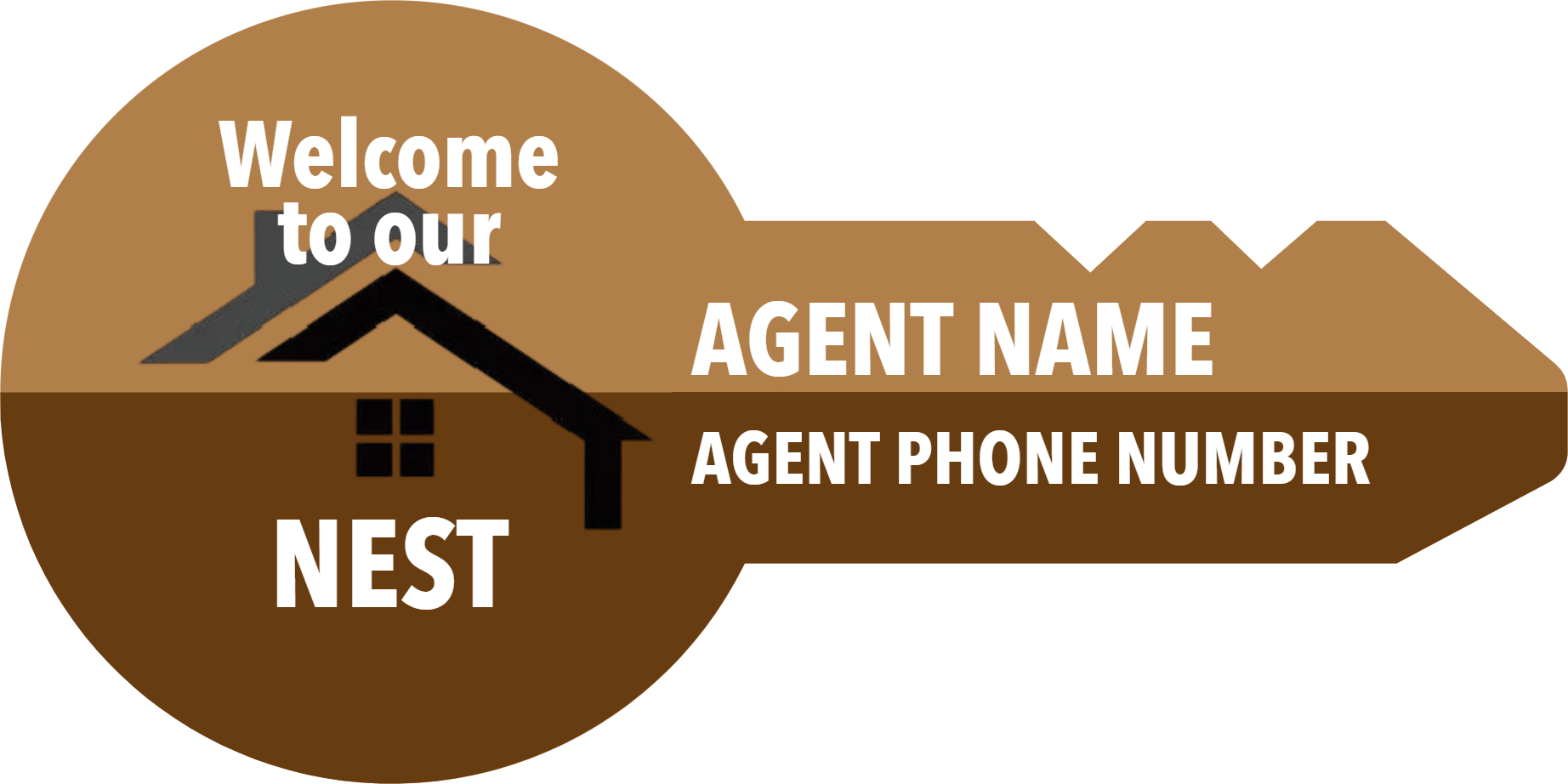 Custom Giant Keys Welcome to our Nest