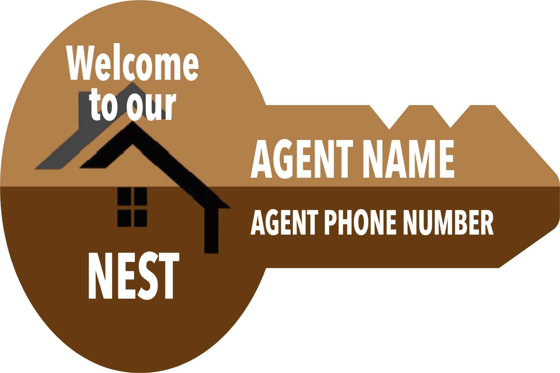 Custom Giant Keys Welcome to our Nest