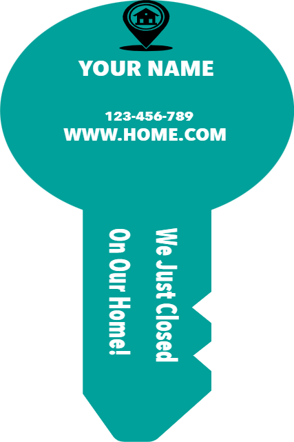 Custom Giant Key We Just Closed on Our Home