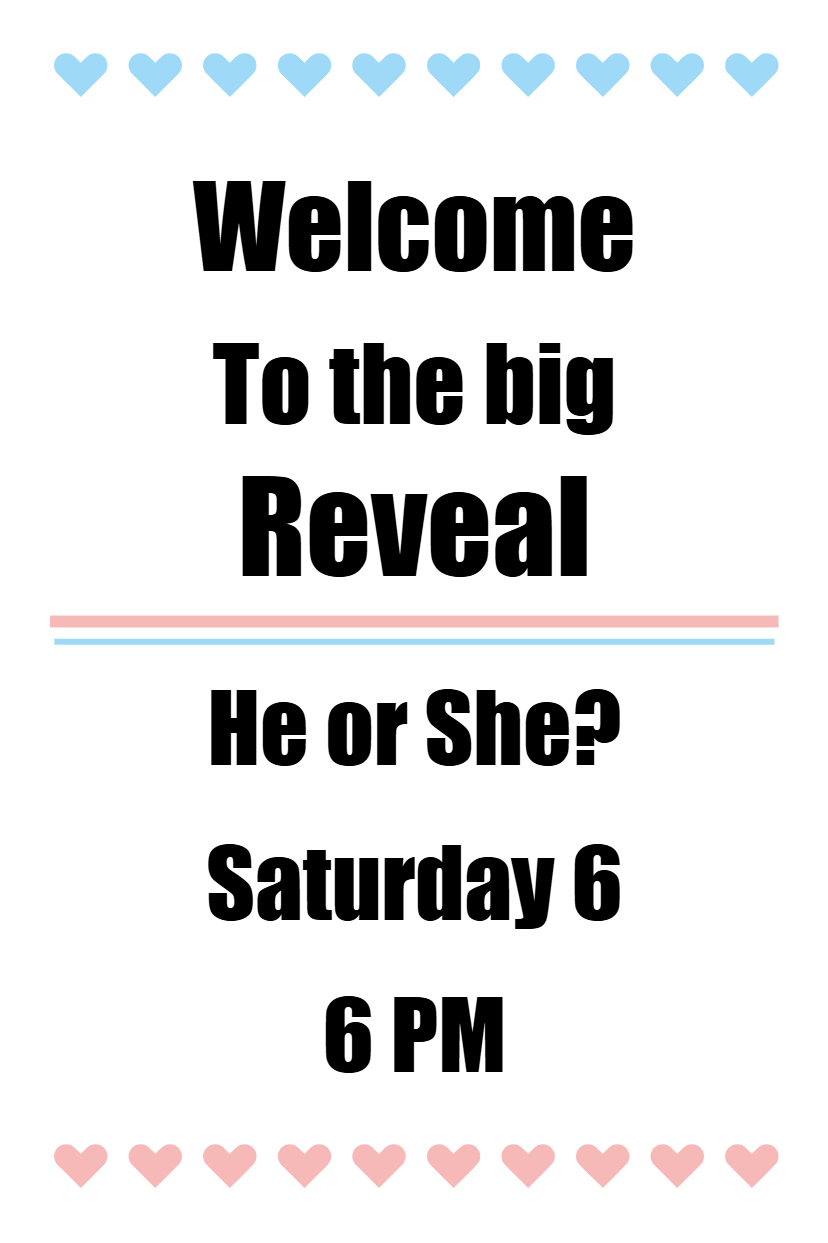 Custom Outdoor Yard Signs Multiple Sizes Welcome to the Big Reveal