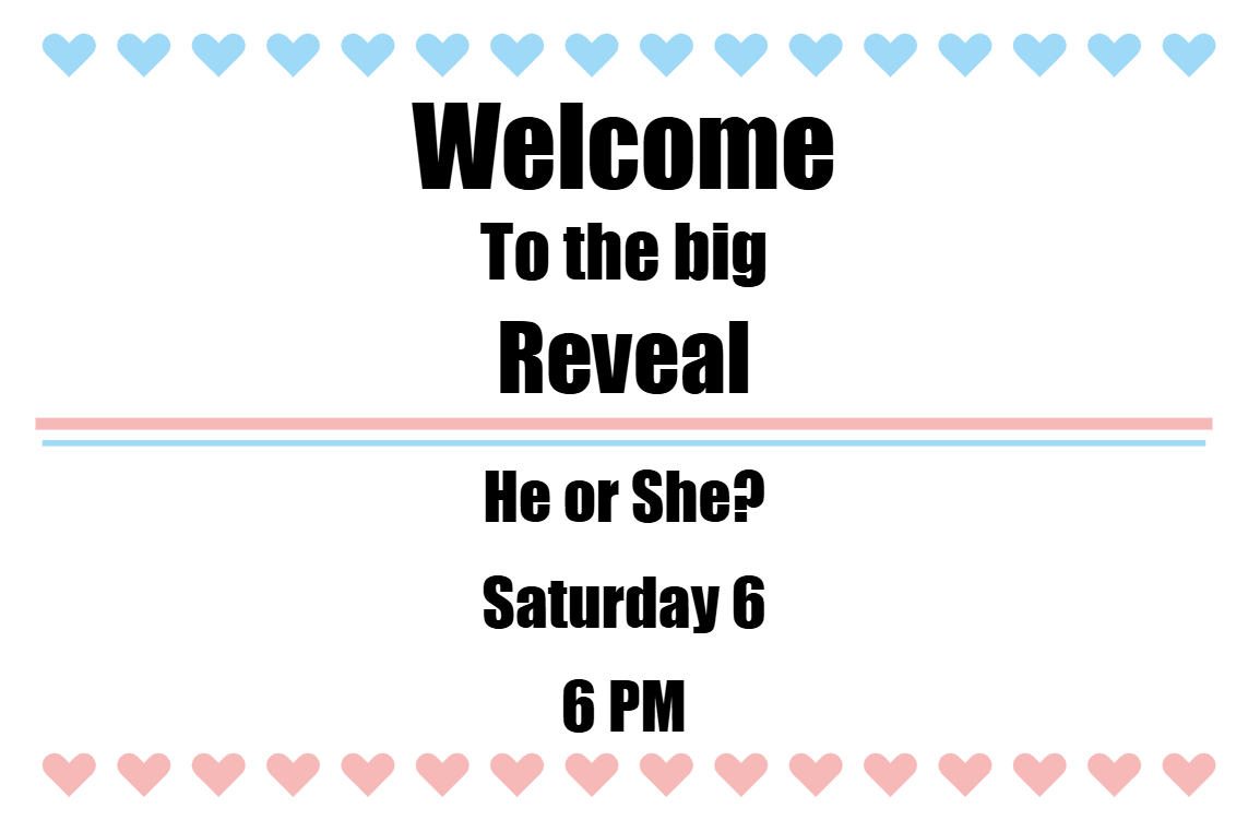 Custom Outdoor Yard Signs Multiple Sizes Welcome to the Big Reveal