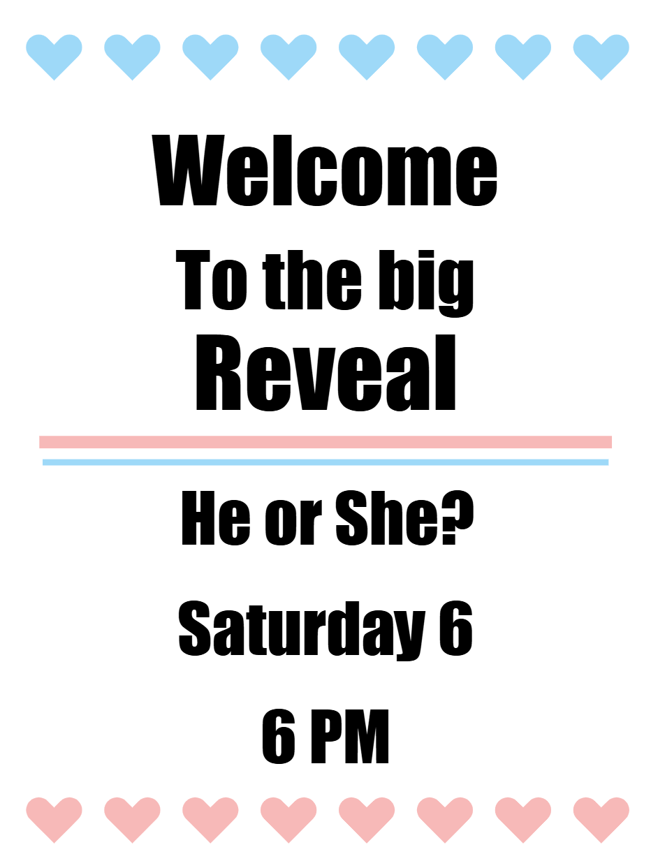 Custom Outdoor Yard Signs Multiple Sizes Welcome to the Big Reveal