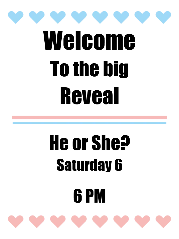 Custom Outdoor Yard Signs Multiple Sizes Welcome to the Big Reveal