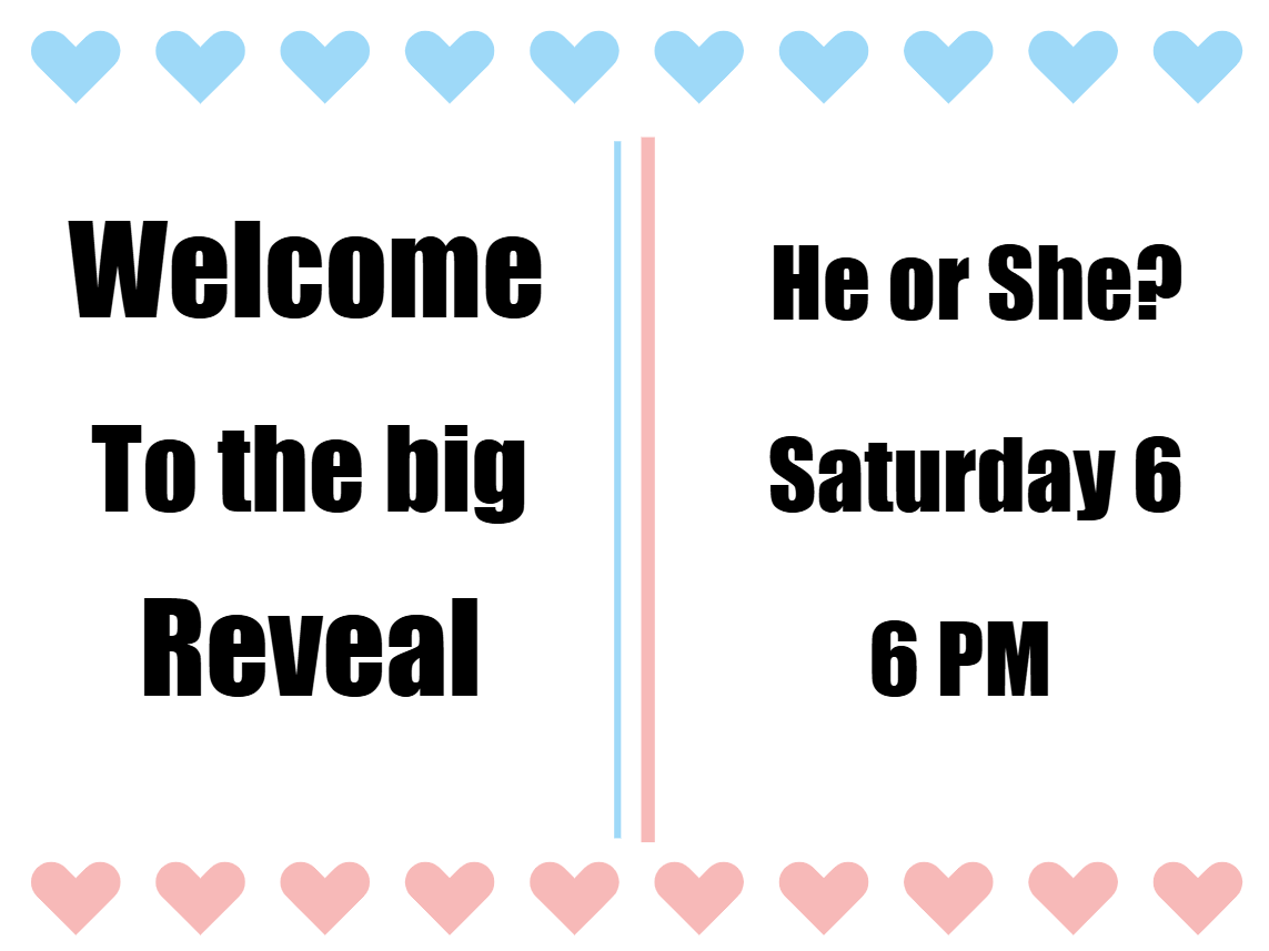 Custom Outdoor Yard Signs Multiple Sizes Welcome to the Big Reveal