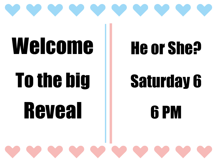 Custom Outdoor Yard Signs Multiple Sizes Welcome to the Big Reveal