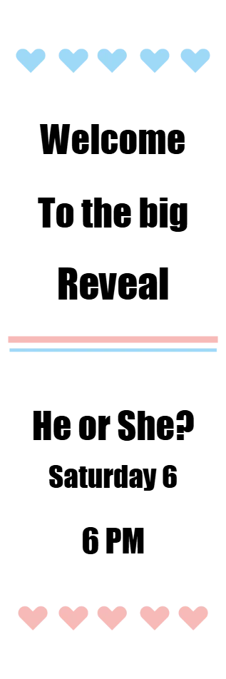 Custom Outdoor Yard Signs Multiple Sizes Welcome to the Big Reveal