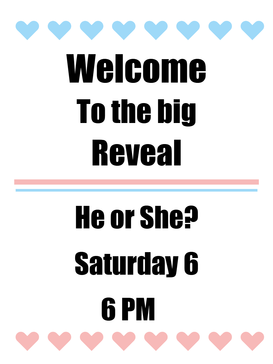 Custom Outdoor Yard Signs Multiple Sizes Welcome to the Big Reveal