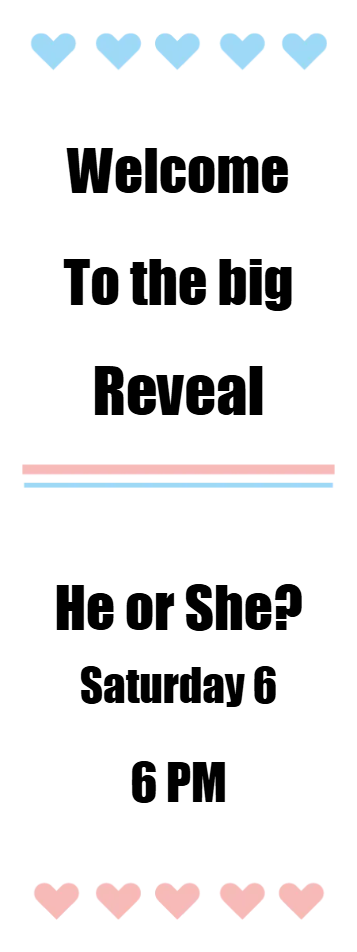 Custom Outdoor Yard Signs Multiple Sizes Welcome to the Big Reveal