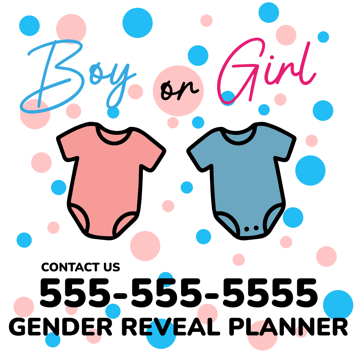 Custom Outdoor Yard Signs Multiple Sizes Gender Reveal Planner