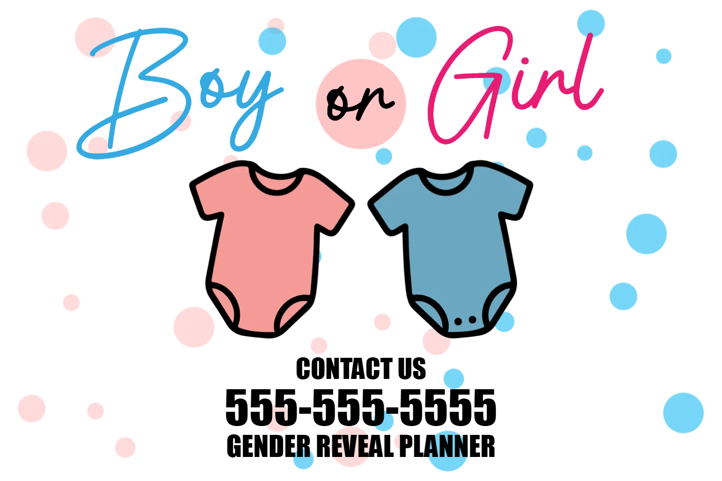Custom Outdoor Yard Signs Multiple Sizes Gender Reveal Planner