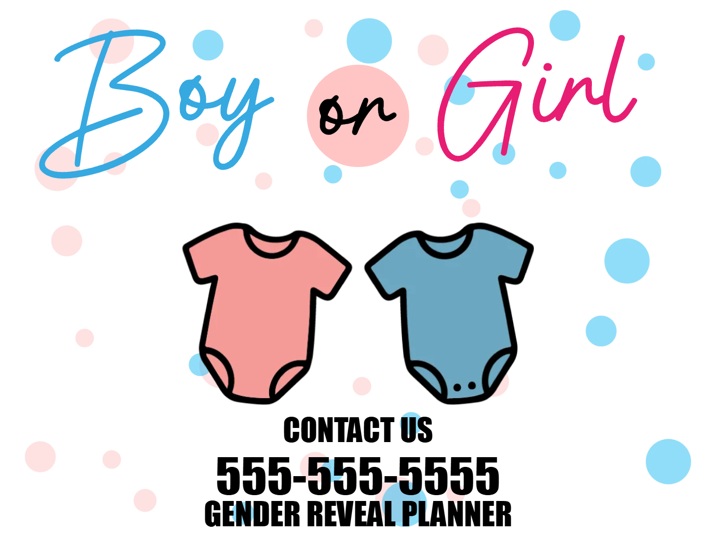 Custom Outdoor Yard Signs Multiple Sizes Gender Reveal Planner